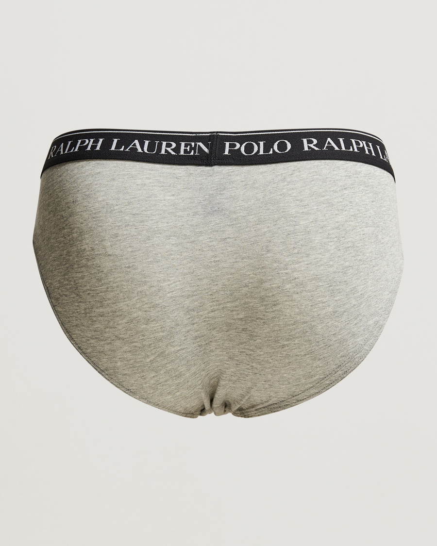 Heren | Polo Ralph Lauren | Polo Ralph Lauren | 3-Pack Low Rise Brief Black/White/Grey