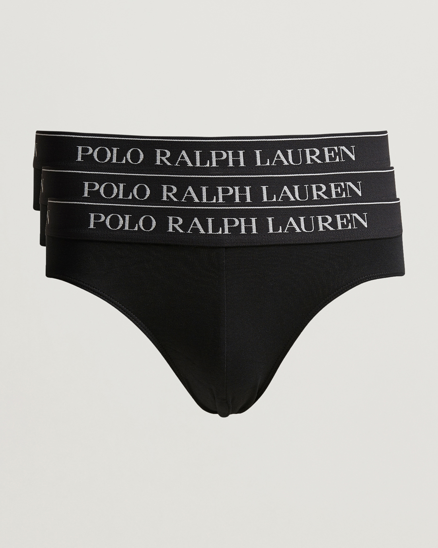 Heren | Ondergoed | Polo Ralph Lauren | 3-Pack Low Rise Trunk Black