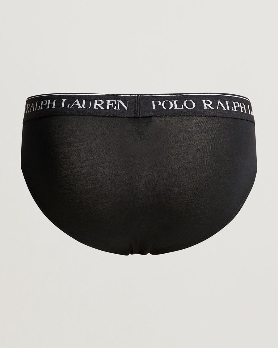 Heren | Slips | Polo Ralph Lauren | 3-Pack Low Rise Brief Black