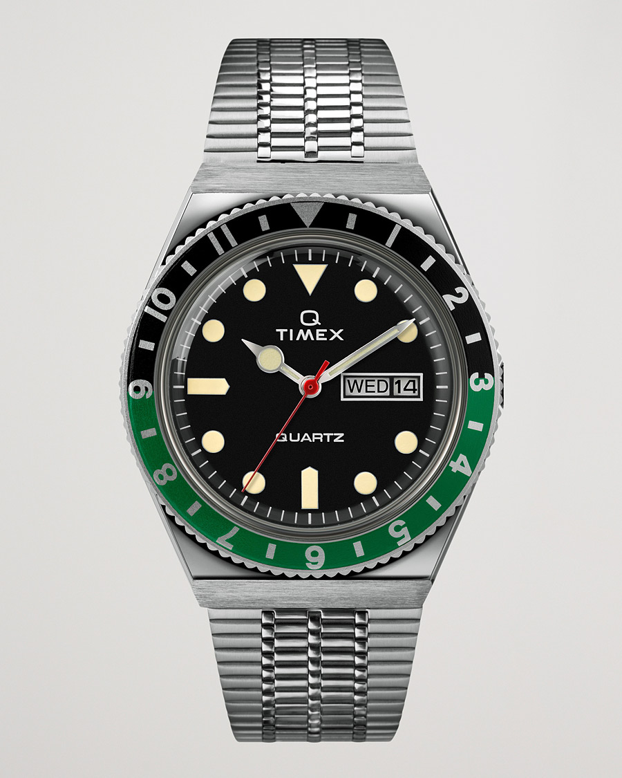 Heren | Timex Q Reissue 1979 Black/Green | Timex | Q Reissue 1979 Black/Green