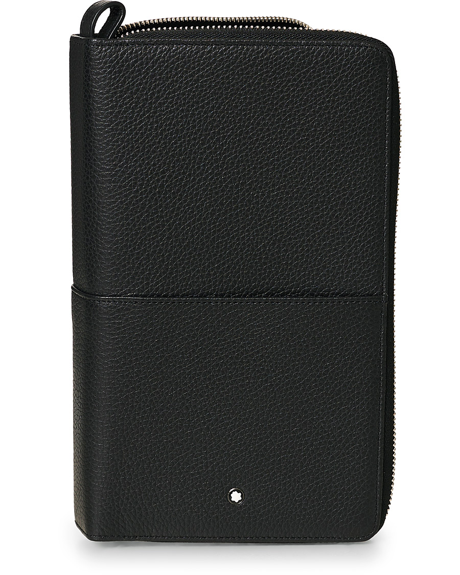 Heren | Montblanc MST Soft Grain Travel Wallet Black | Montblanc | MST Soft Grain Travel Wallet Black