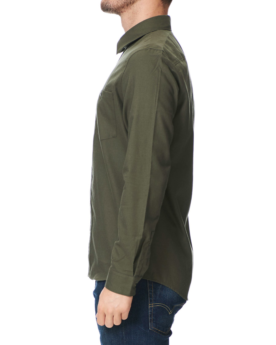 Heren | Overhemden | A.P.C. | Chicago Flannel Shirt Dark Green