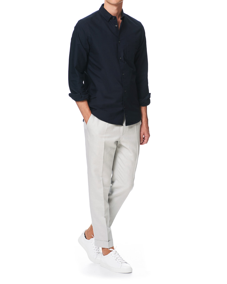 Heren | Overhemden | Filippa K | Tim Oxford Shirt Dark Navy