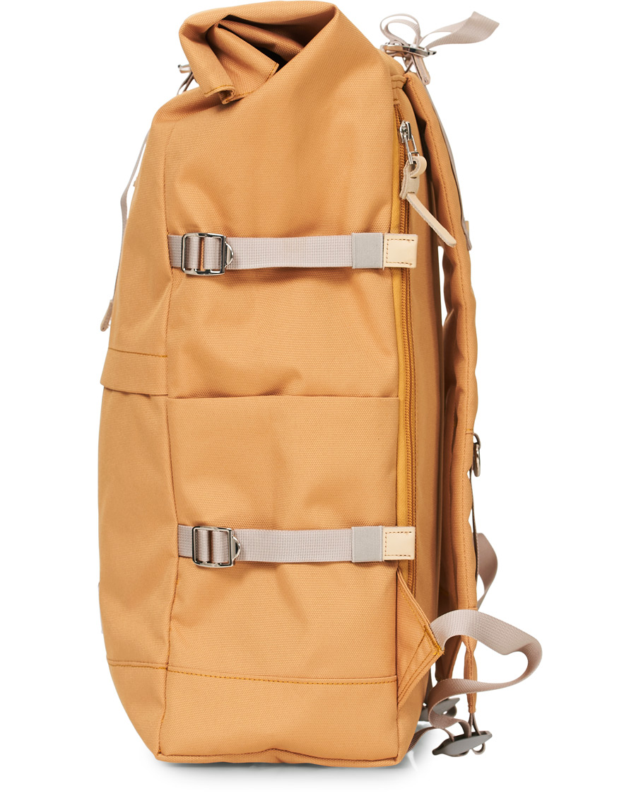 Heren | Sandqvist Bernt Cordura Eco Made Roll Top Backpack Yellow | Sandqvist | Bernt Cordura Eco Made Roll Top Backpack Yellow