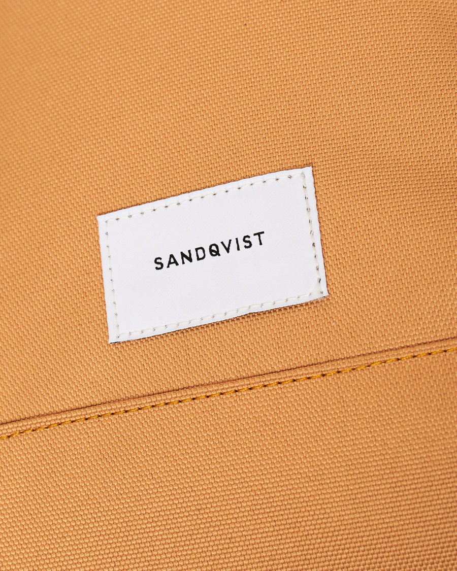 Heren | Sandqvist Bernt Cordura Eco Made Roll Top Backpack Yellow | Sandqvist | Bernt Cordura Eco Made Roll Top Backpack Yellow