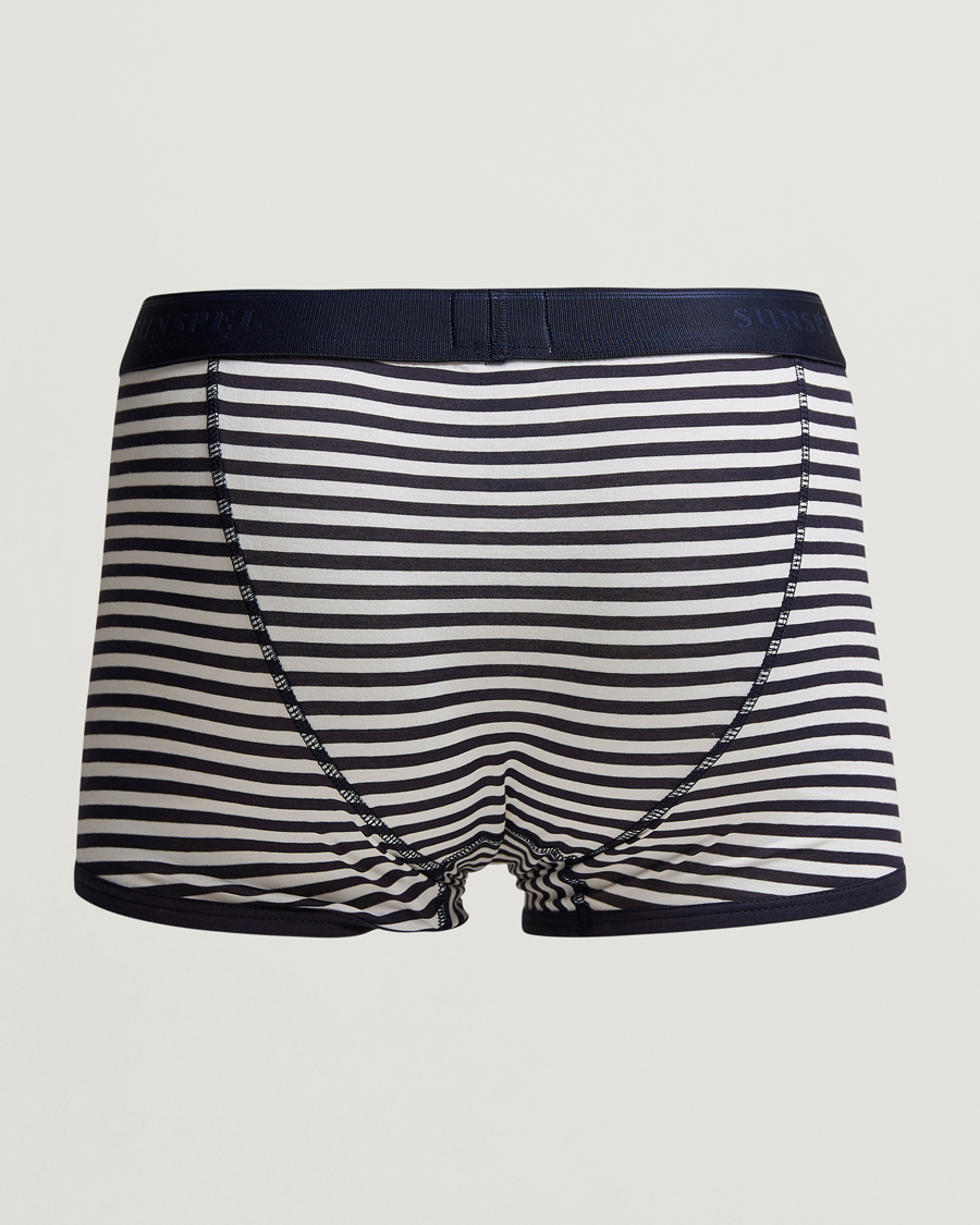 Heren |  | Sunspel | Superfine Cotton Trunk Navy/White