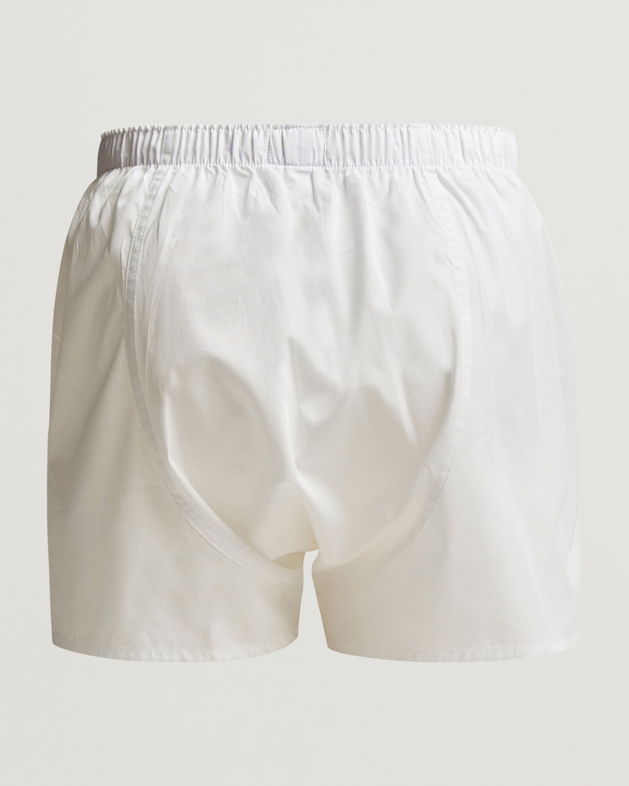 Heren | Sunspel | Sunspel | Classic Woven Cotton Boxer Shorts White