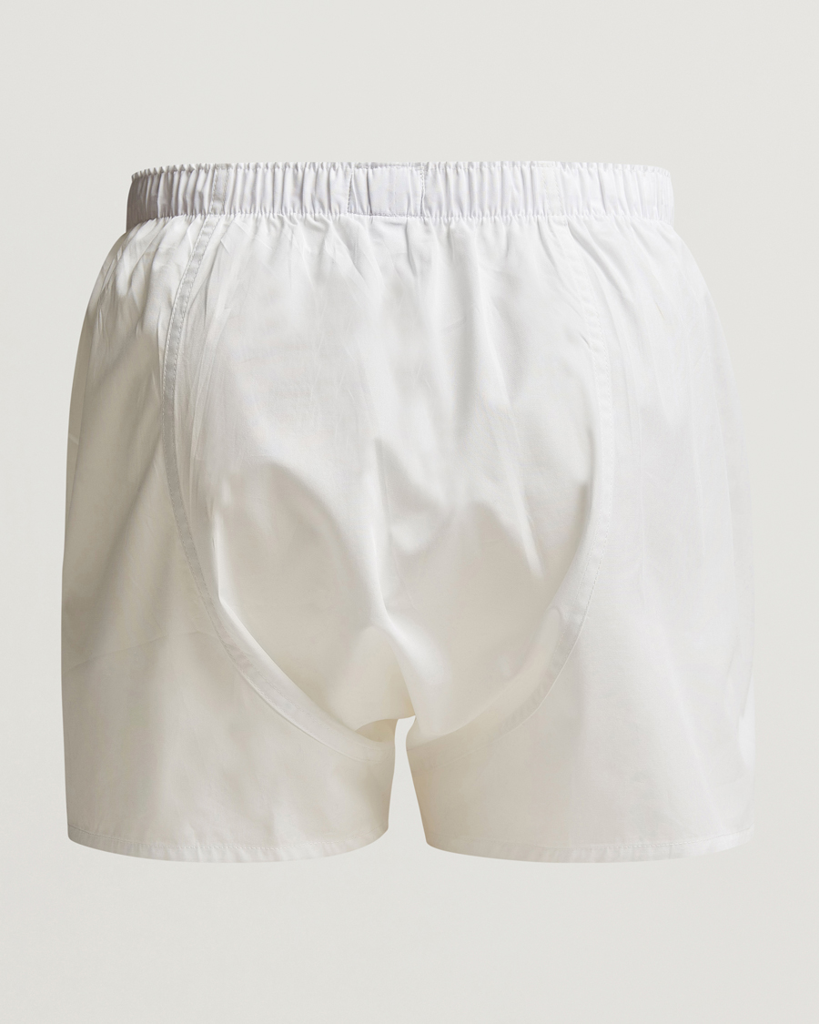 Heren | Afdelingen | Sunspel | Classic Woven Cotton Boxer Shorts White