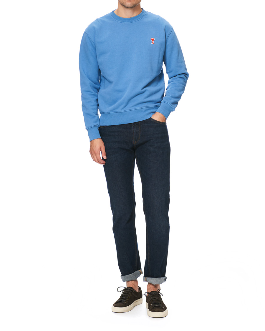 Heren | Truien | AMI | Heart Logo Sweatshirt Blue