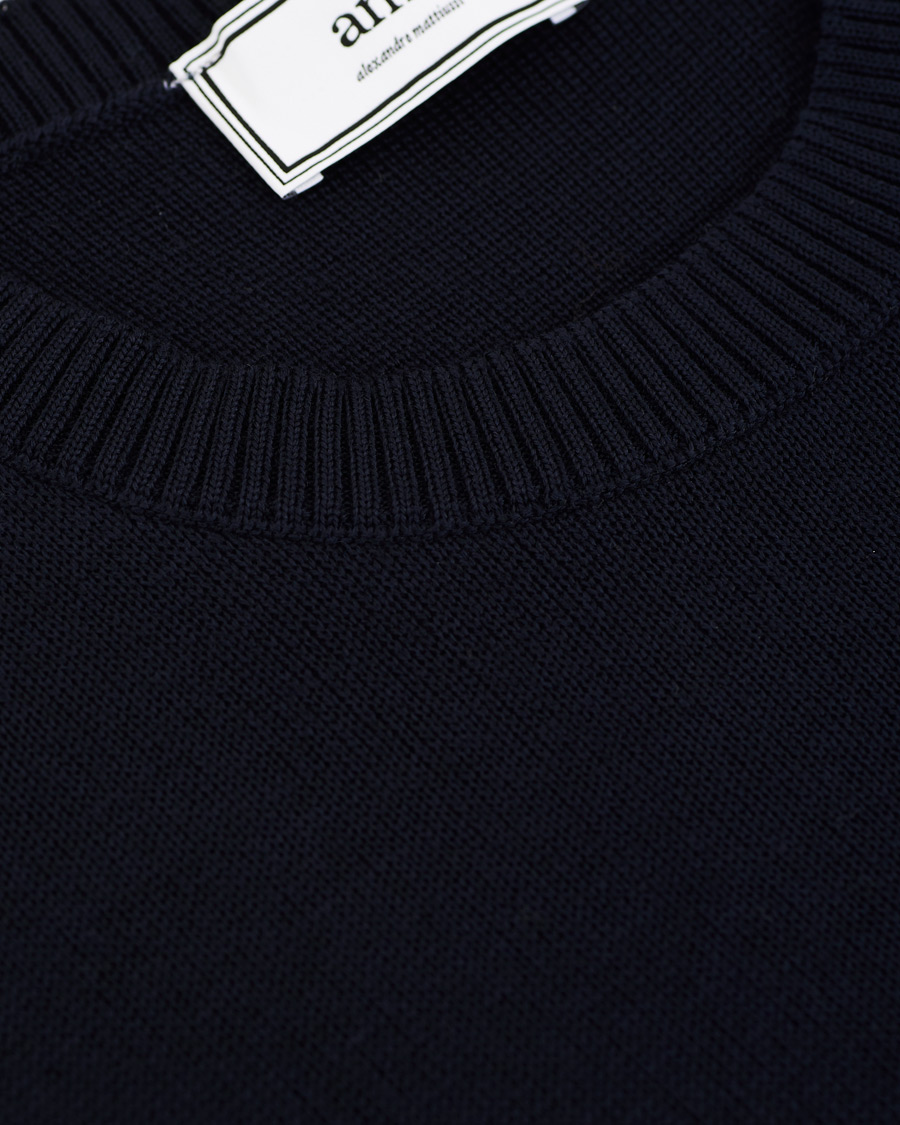 Heren | Truien | AMI | Heart Logo Merino Sweater Navy