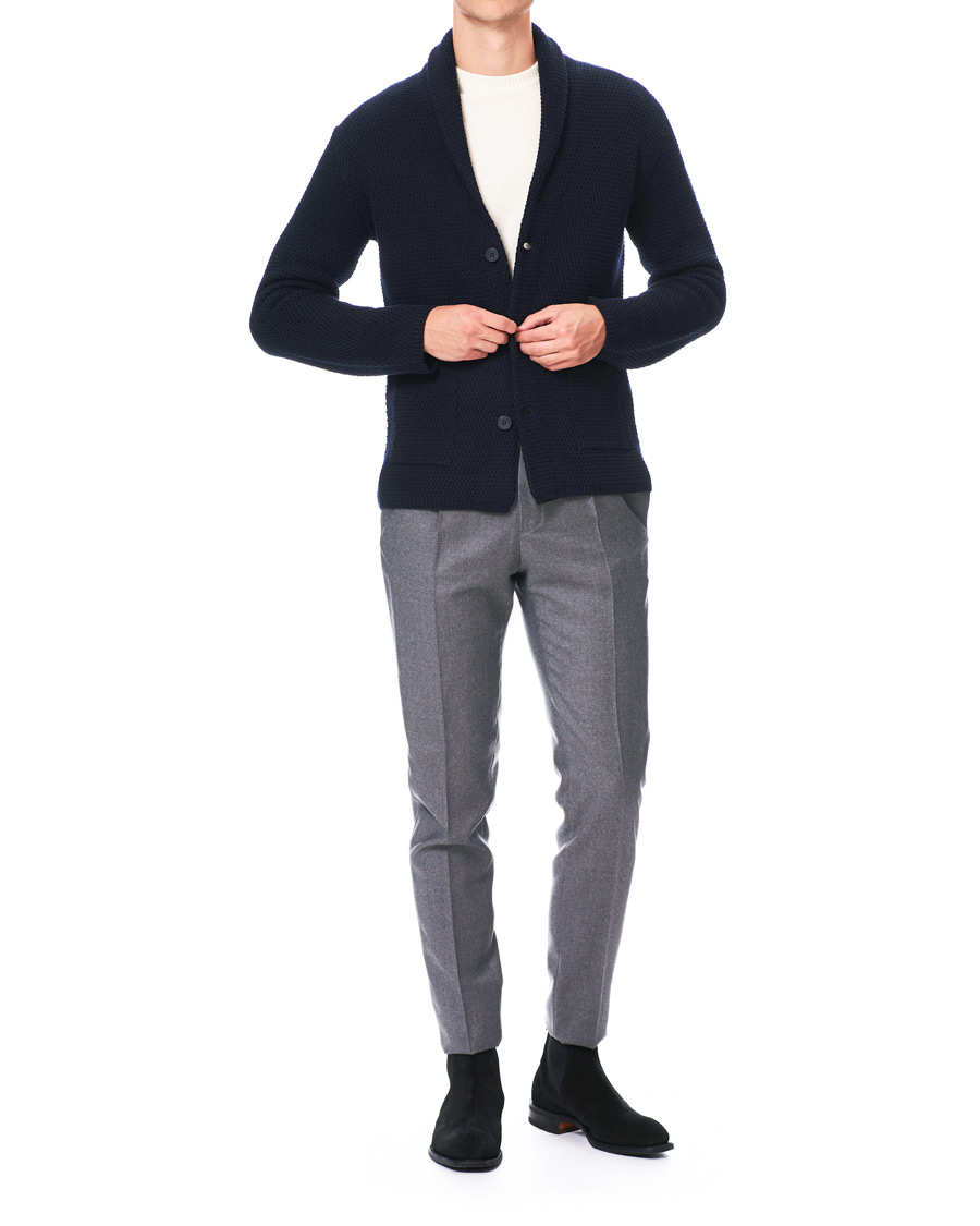 Heren | Truien | Altea | Shawl Collar Cardigan Navy