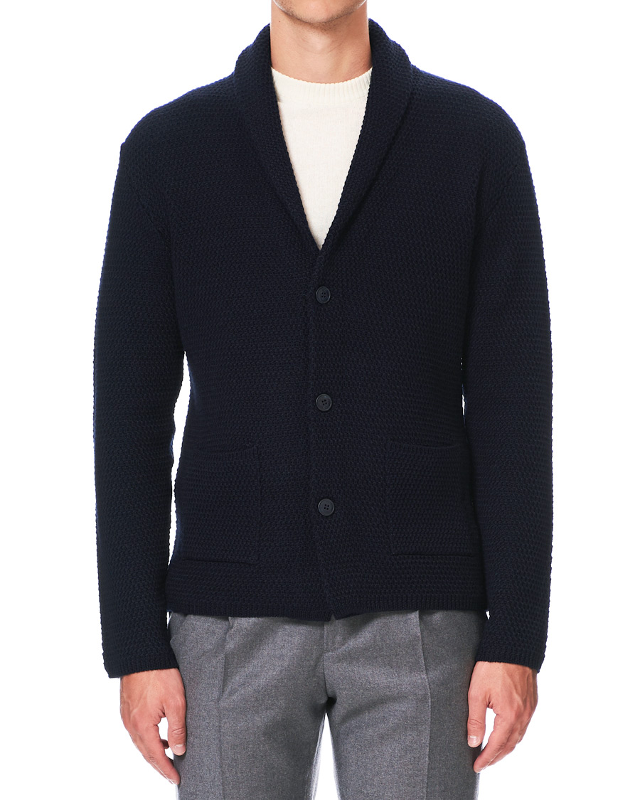 Heren | Truien | Altea | Shawl Collar Cardigan Navy