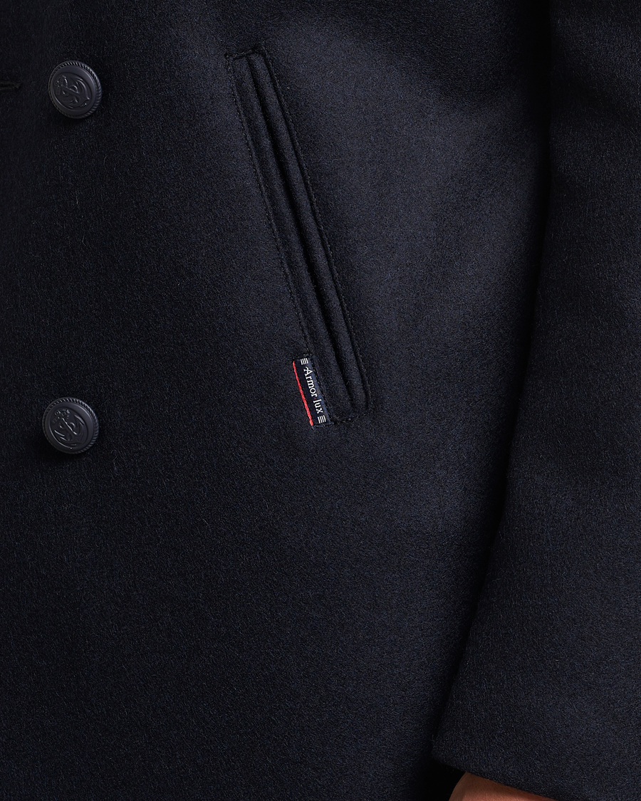 Heren | Jassen | Armor-lux | Kermor Wool Peacoat Navy