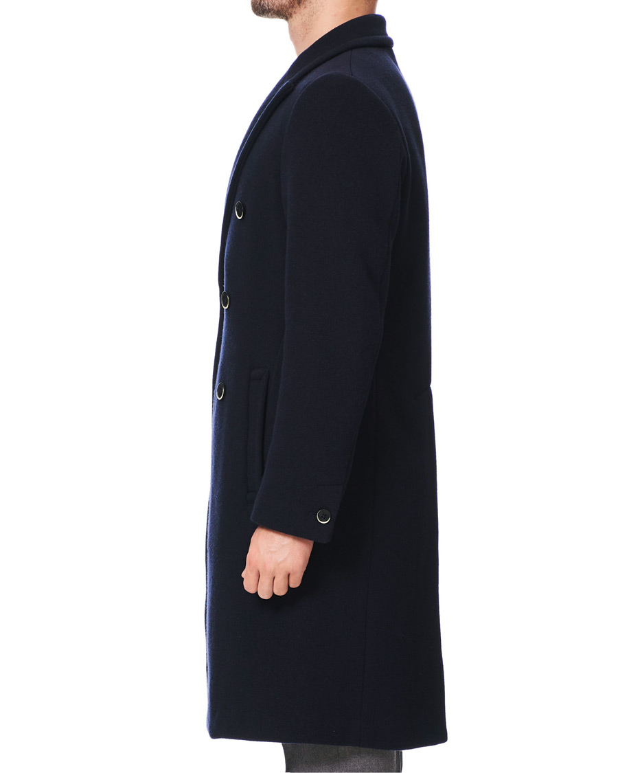 Heren | Jassen | Barena | Soft Double Breasted Wool Coat Navy