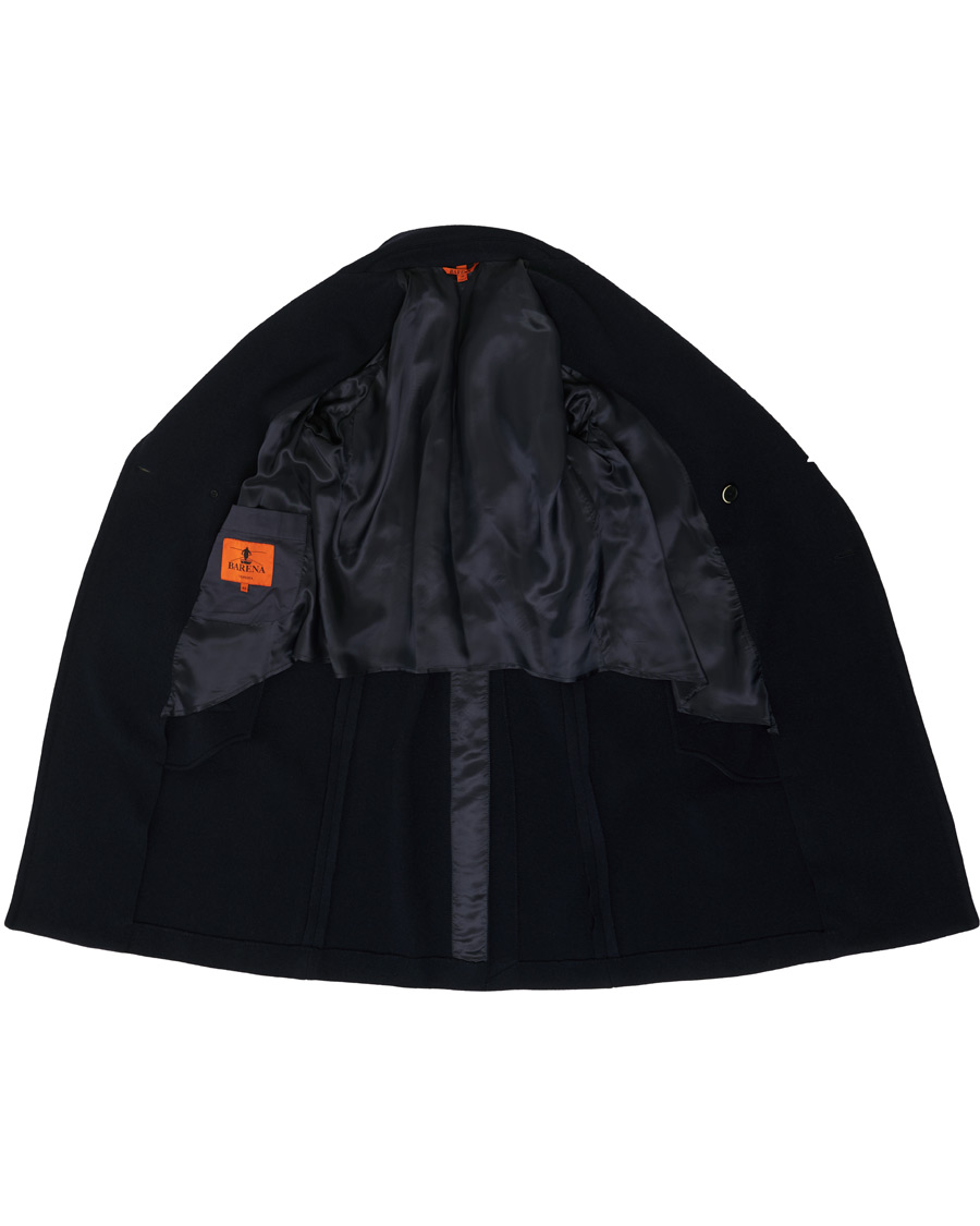 Heren | Jassen | Barena | Soft Double Breasted Wool Coat Navy