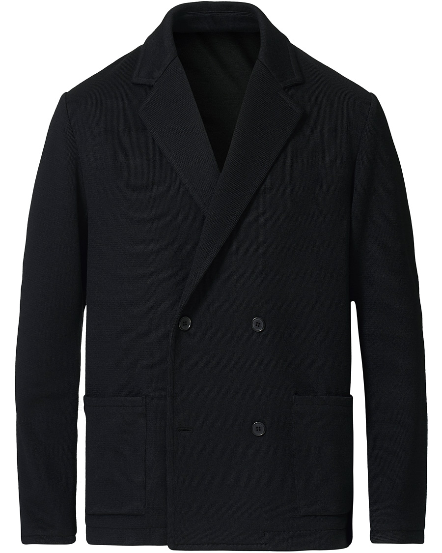 Heren | Blazers | Camoshita | Knitted Cardigan Blazer Navy