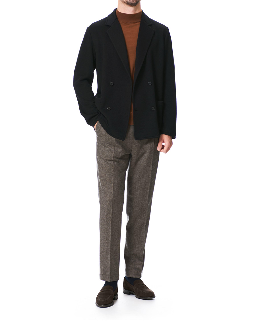 Heren | Blazers | Camoshita | Knitted Cardigan Blazer Navy
