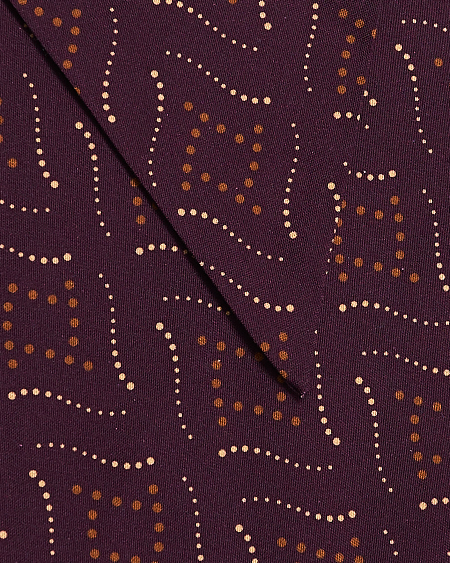 Heren | Camoshita Vintage Print Silk Scarf Burgundy | Camoshita | Vintage Print Silk Scarf Burgundy