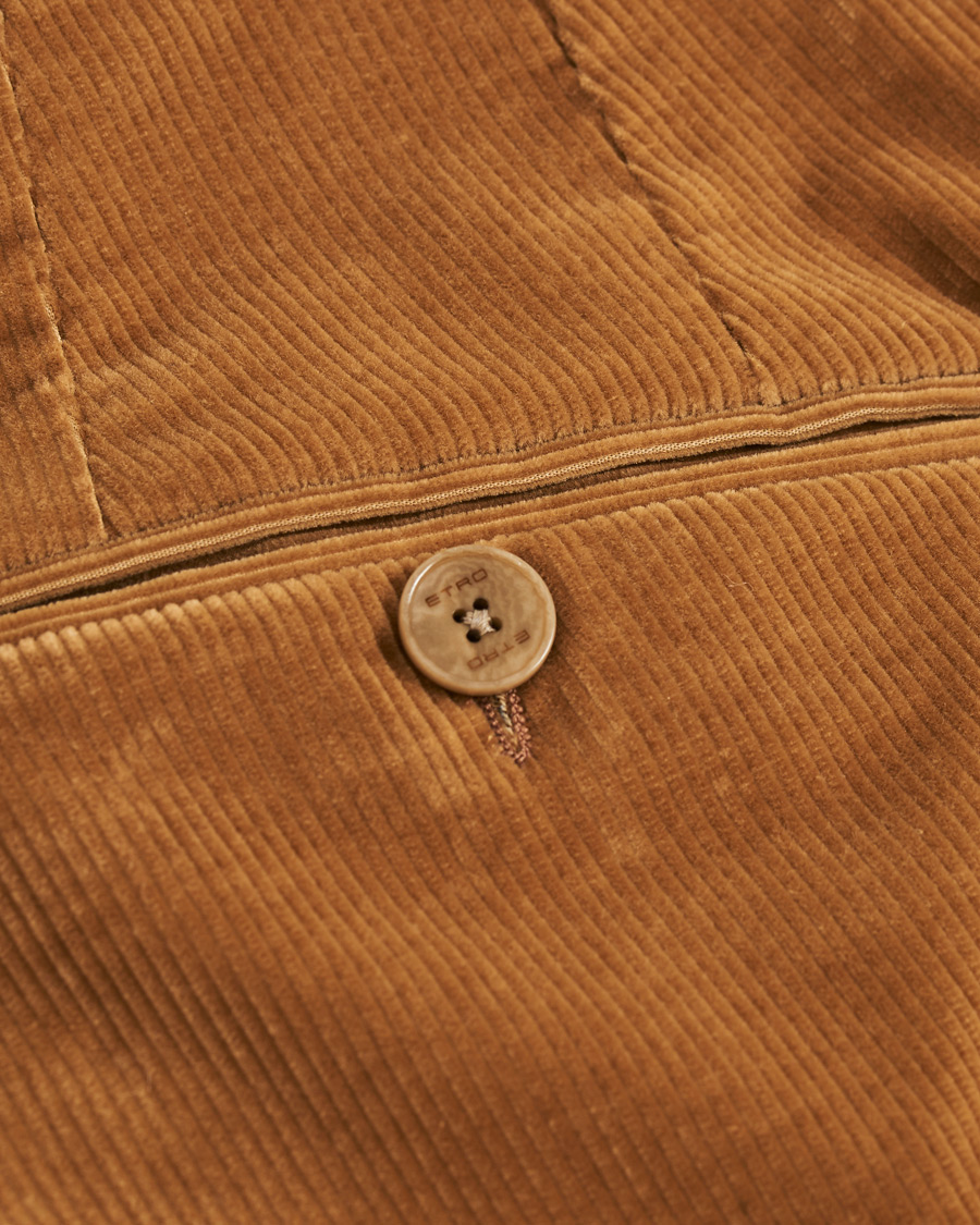 Heren | Broeken | Etro | Pleated Corduroy Trousers Khaki