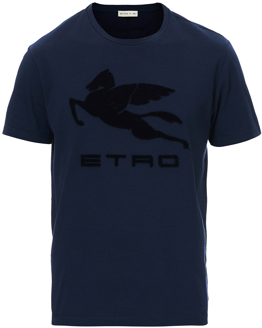 Heren | T-shirts | Etro | Pegasus Logo T-Shirt Navy