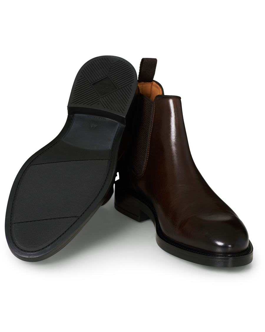 Heren | GANT Flairville Chelsea Boot Dark Brown Calf 40 | GANT | Flairville Chelsea Boot Dark Brown Calf 40
