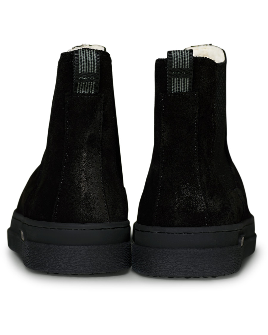 Heren | GANT Cloyd Shearling Chelsea Boot Black Suede | GANT | Cloyd Shearling Chelsea Boot Black Suede