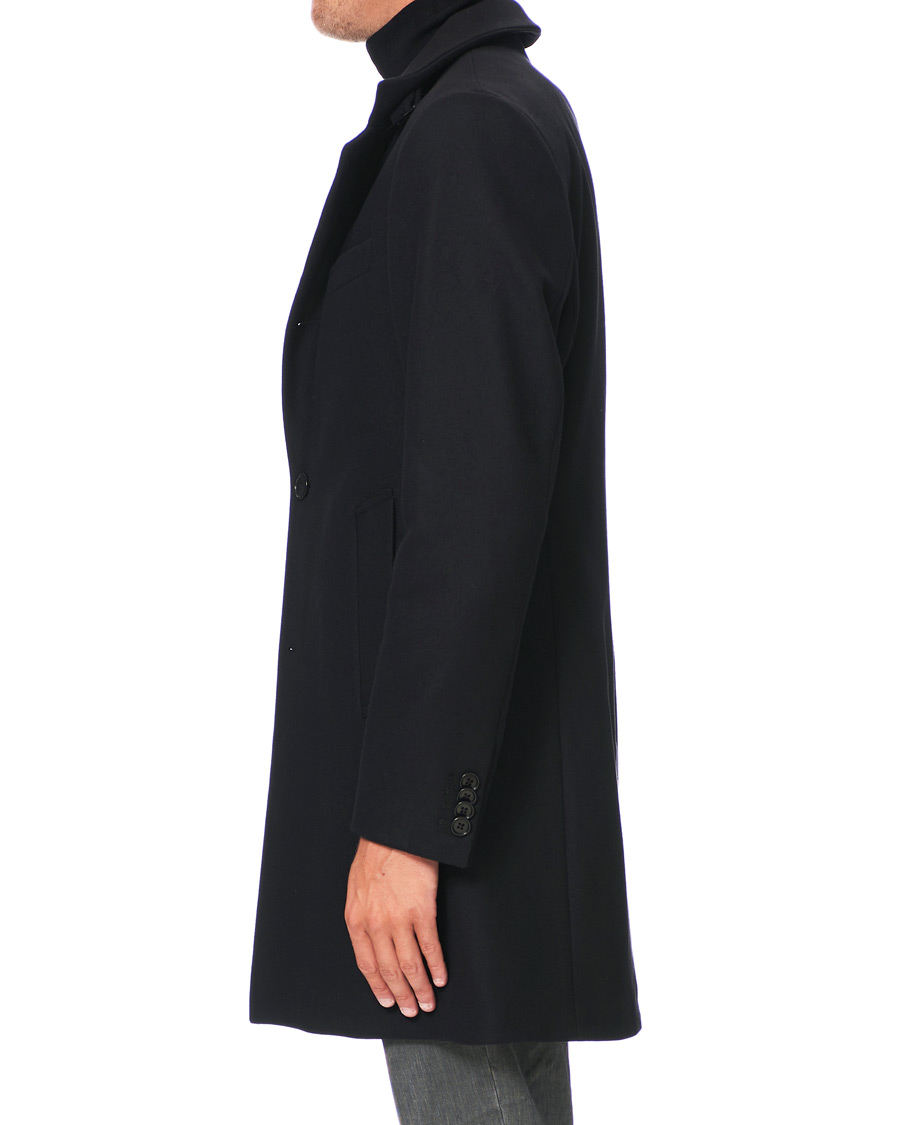 Heren | Jassen | J.Lindeberg | Holger Compact Melton Coat Black