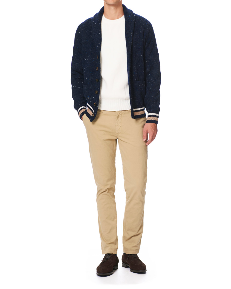 Heren | Truien | Brunello Cucinelli | Cashmere Blend Shawl Collar Cardigan Dark Blue