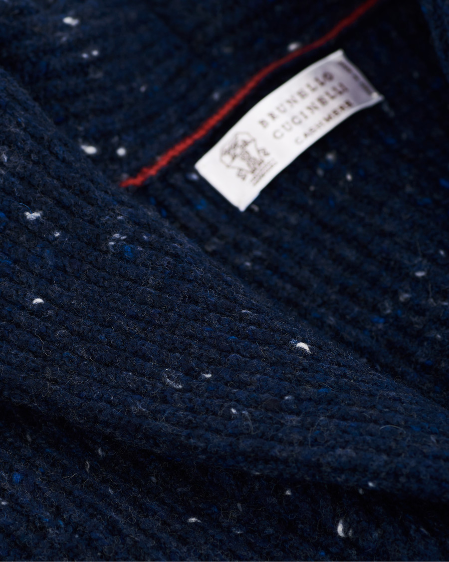 Heren | Truien | Brunello Cucinelli | Cashmere Blend Shawl Collar Cardigan Dark Blue