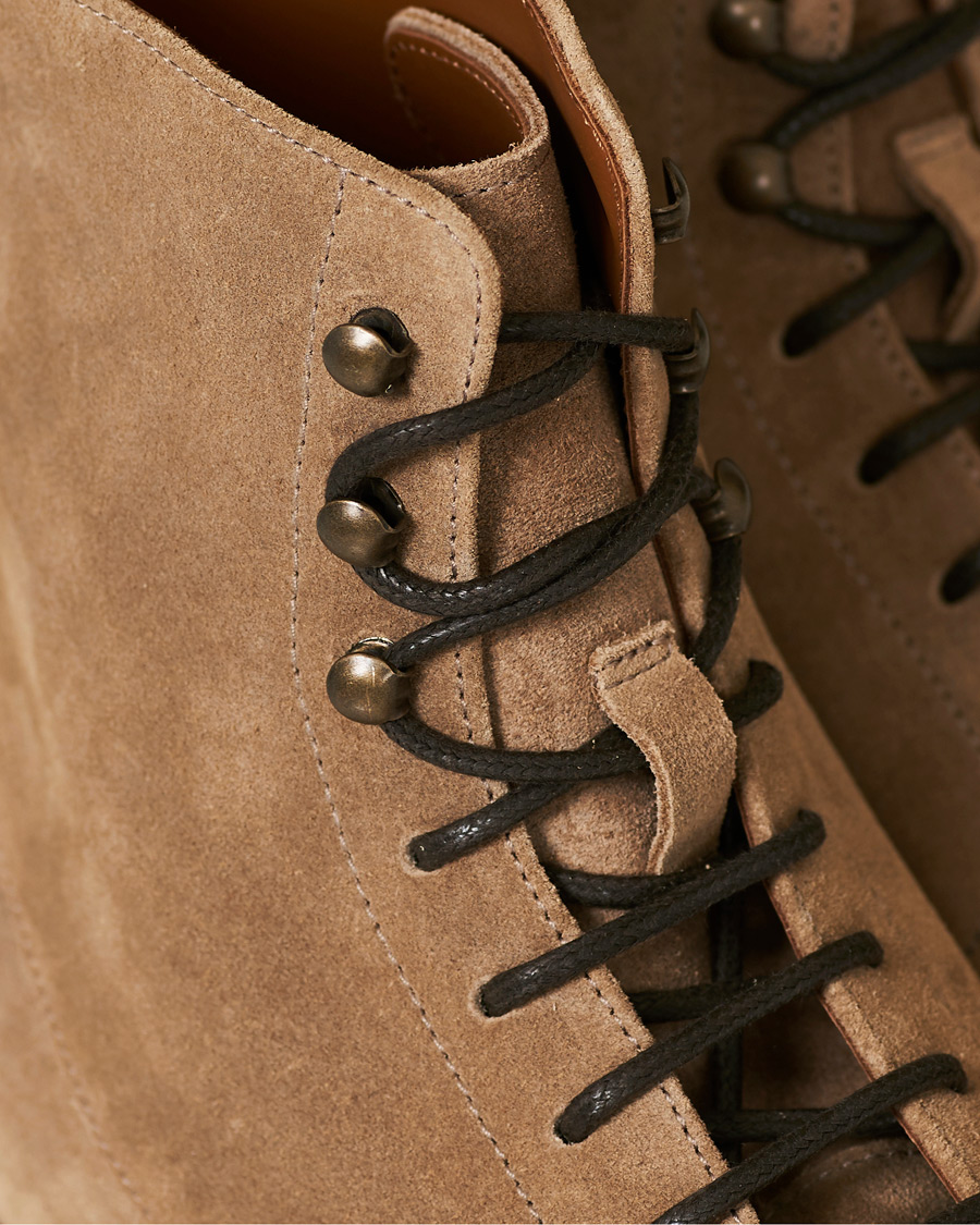 Heren | Brunello Cucinelli Plain Toe Leather Boot Sand Suede | Brunello Cucinelli | Plain Toe Leather Boot Sand Suede