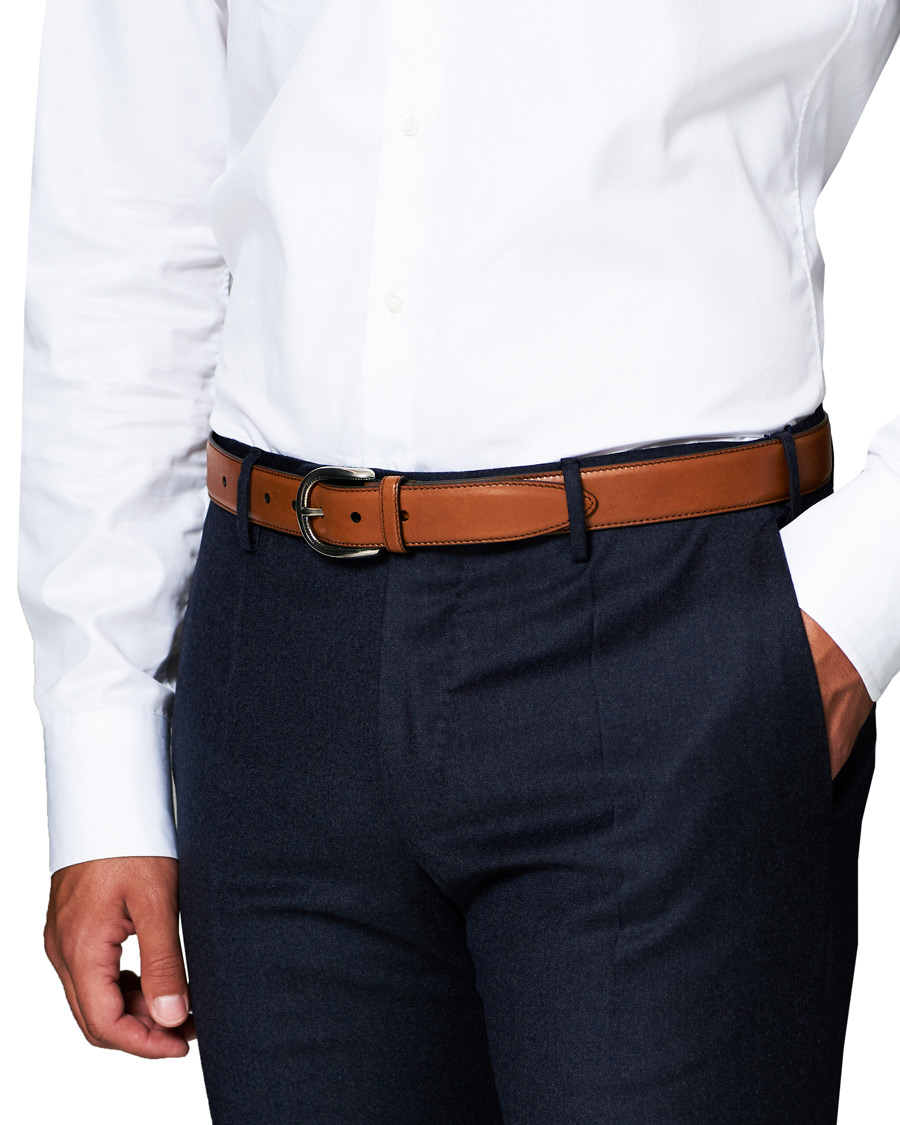 Heren | Brunello Cucinelli Plain Belt Brown Calf | Brunello Cucinelli | Plain Belt Brown Calf
