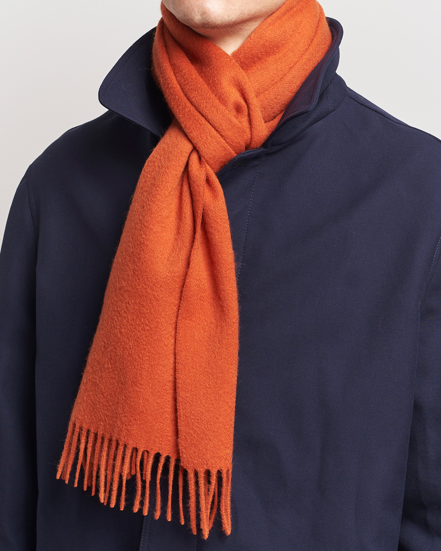 Heren |  | Amanda Christensen | Merino Wool Scarf Orange