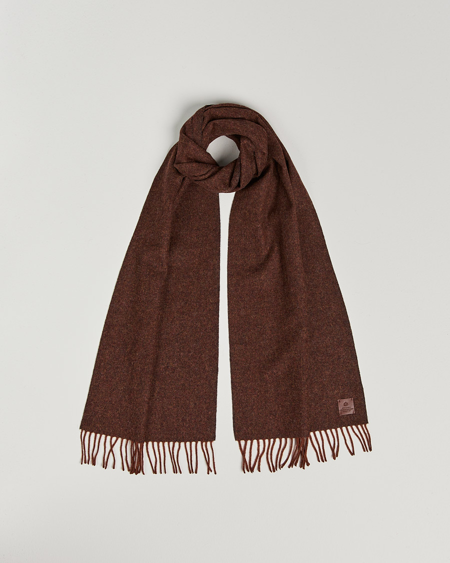Heren | Amanda Christensen Wool Scarf Rost Melange | Amanda Christensen | Wool Scarf Rost Melange