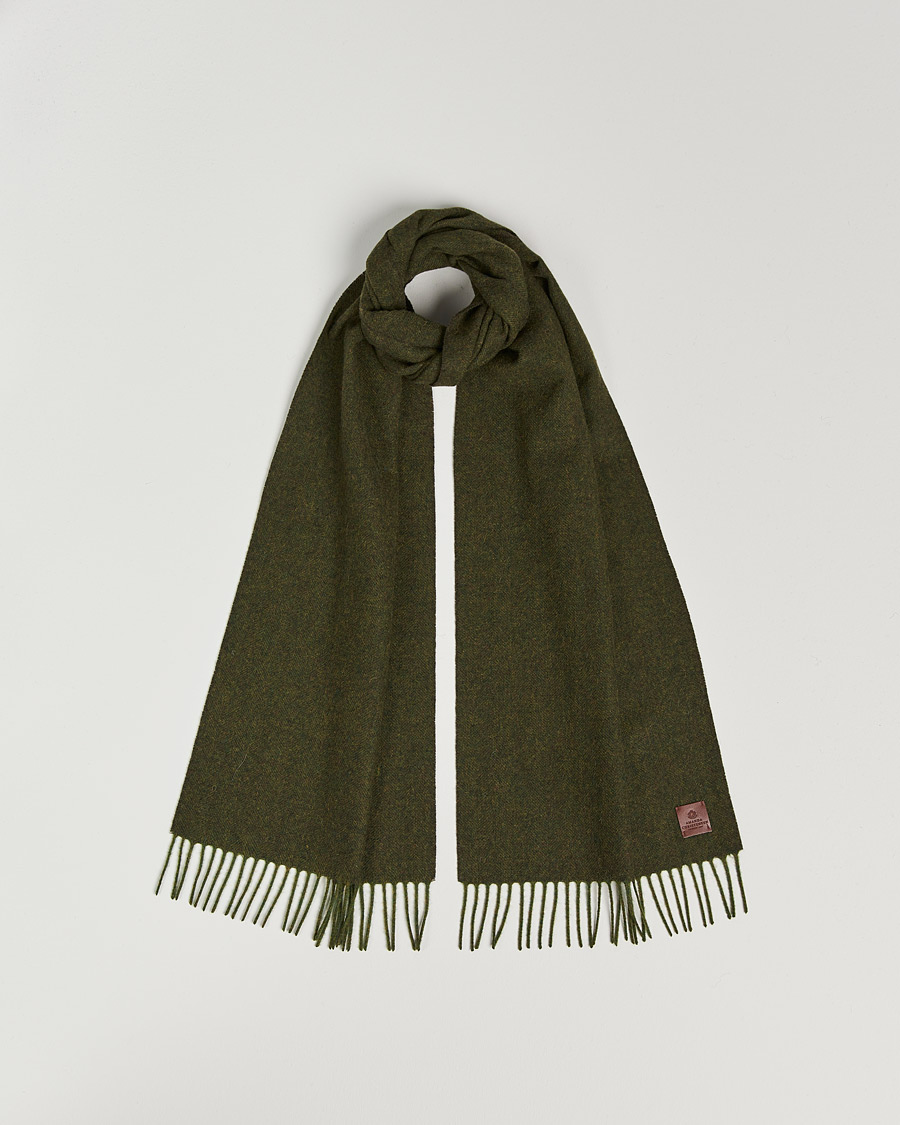 Heren | Amanda Christensen Merino Wool Scarf Green Melange | Amanda Christensen | Merino Wool Scarf Green Melange