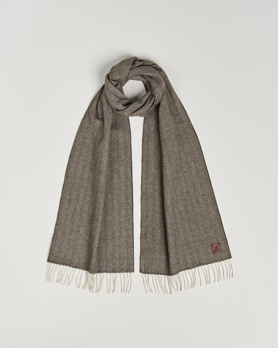 Heren | Amanda Christensen Merino Wool Herringbone Olive | Amanda Christensen | Merino Wool Herringbone Olive