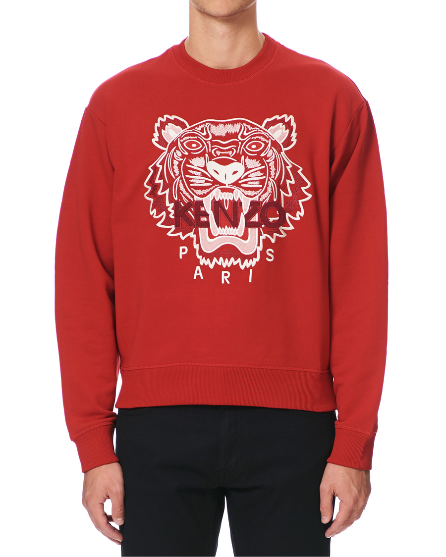 Heren | Truien | KENZO | Icon Tiger Crew Neck Sweatshirt Red