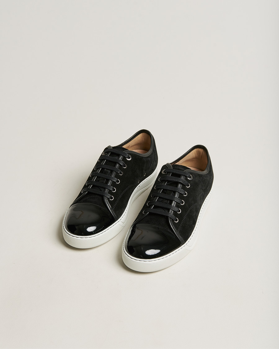 Heren | Sneakers | Lanvin | Patent Cap Toe Sneaker Black
