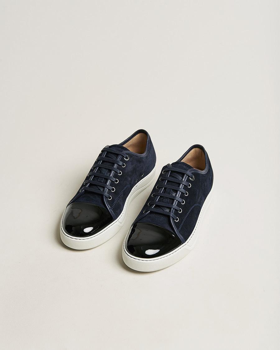 Heren | Lanvin DBB1 Patent Cap Toe Sneaker Navy UK8 - EU42 | Lanvin | DBB1 Patent Cap Toe Sneaker Navy UK8 - EU42