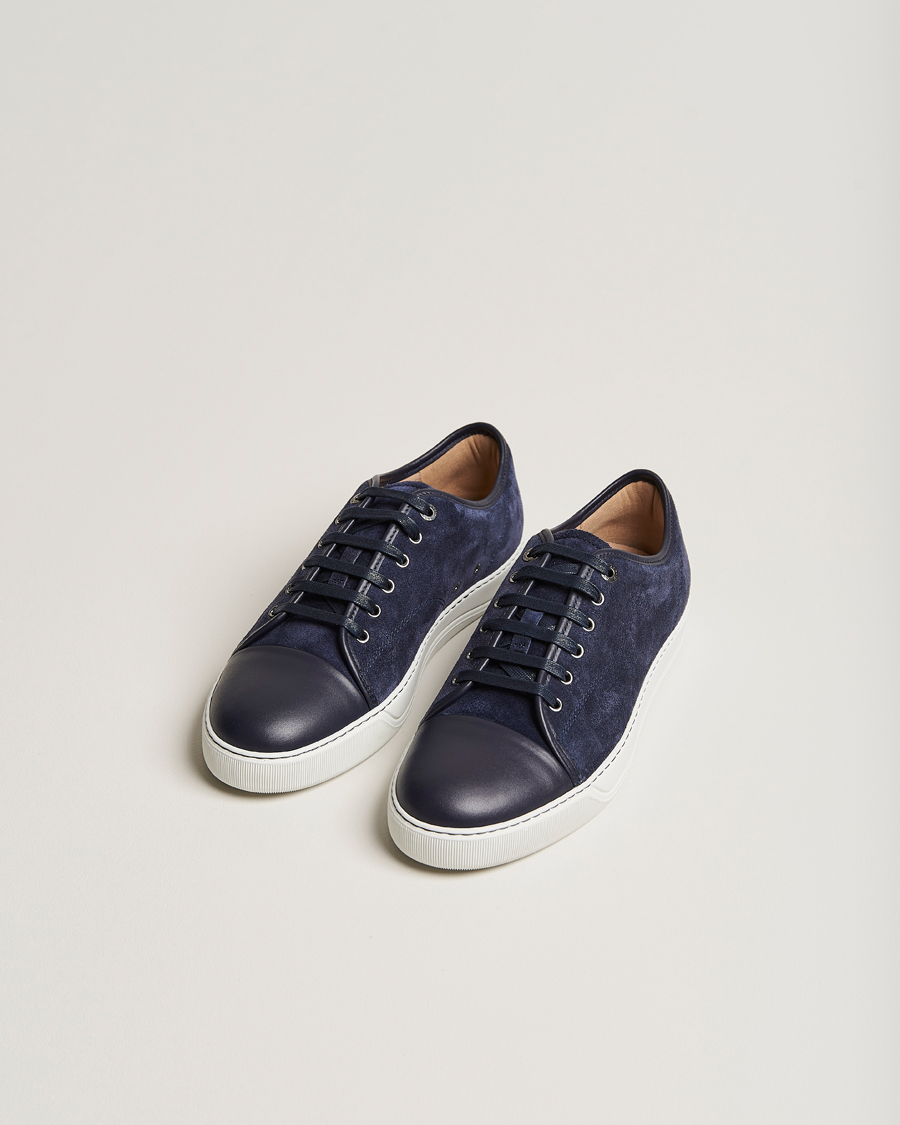 Heren | Schoenen | Lanvin | Nappa Cap Toe Sneaker Navy