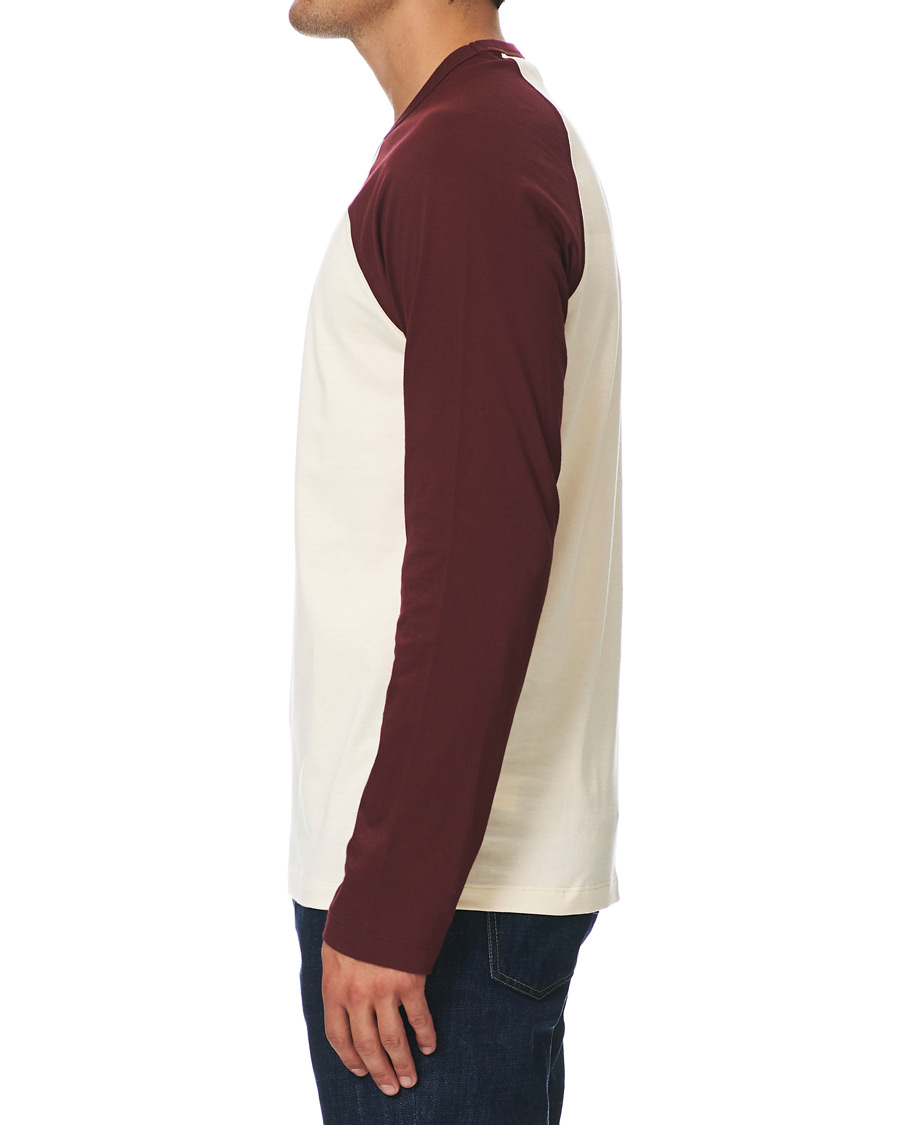 Heren | T-shirts | Lanvin | Long Sleeve Logo Tee Garnet