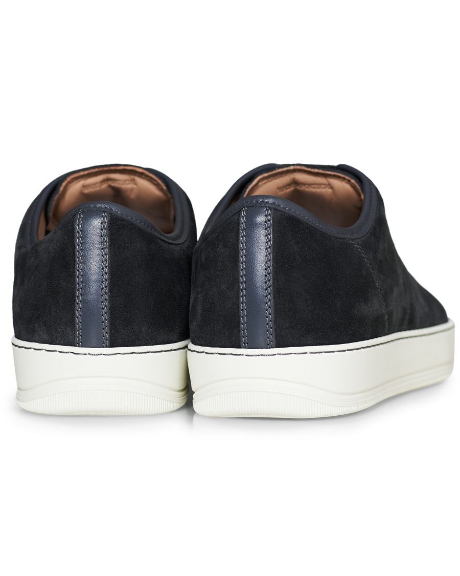 Heren | Lanvin Patent Captoe Sneaker Grey Suede | Lanvin | Patent Captoe Sneaker Grey Suede