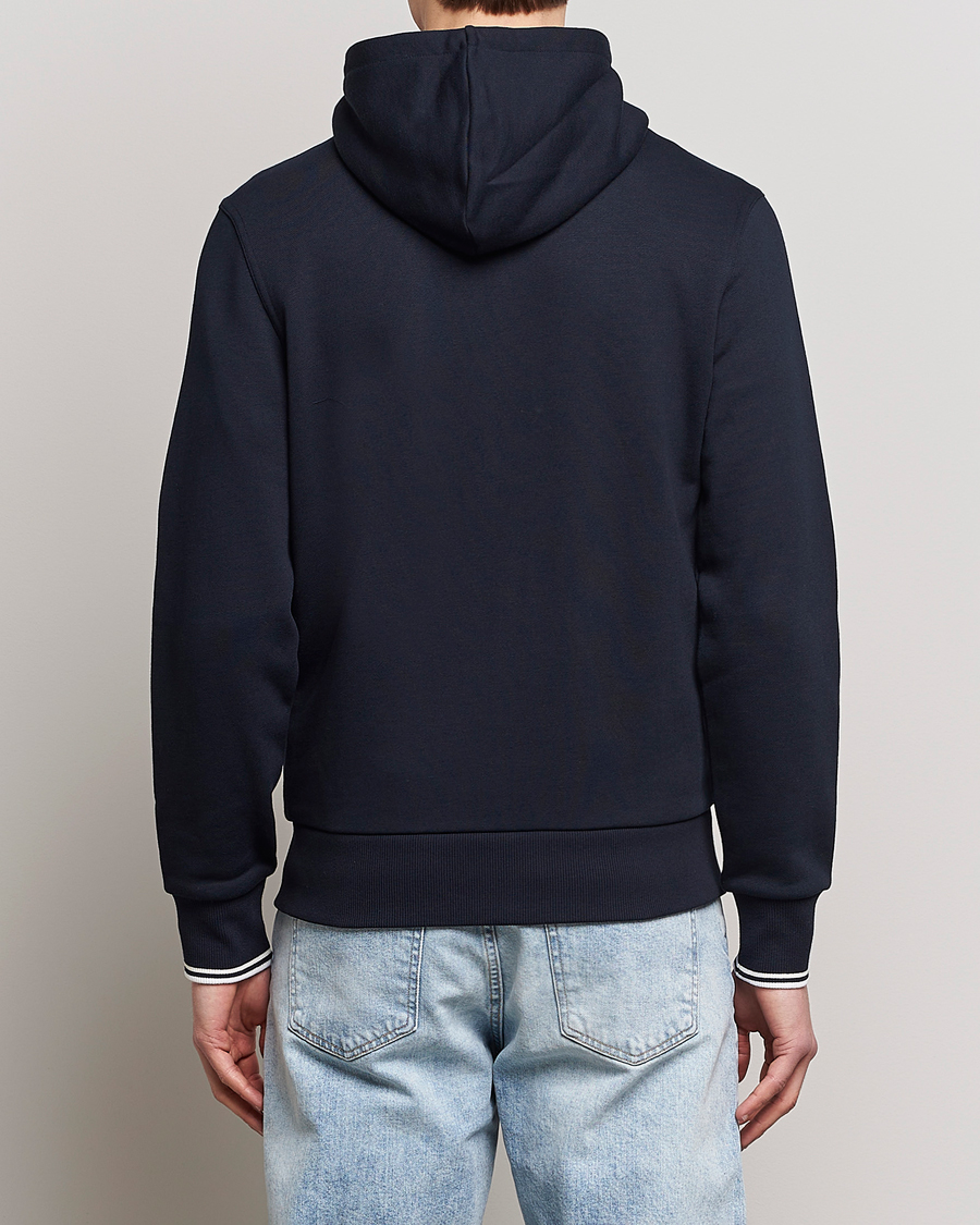 Heren | Truien | Fred Perry | Full Zip Hooded Sweatshirt Navy