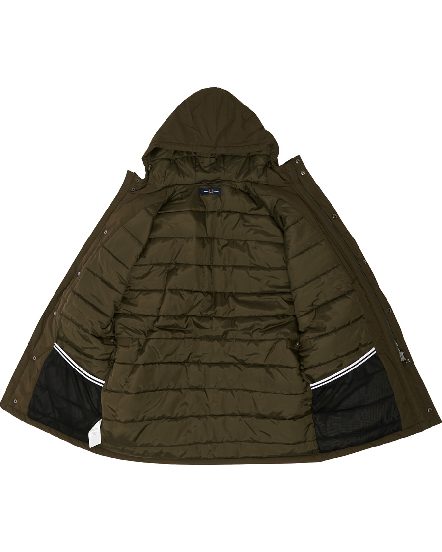 Heren | Jassen | Fred Perry | Padded Zip Parka Green