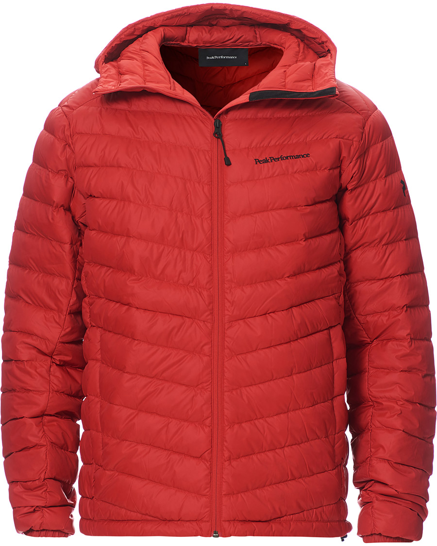 Heren | Jassen | Peak Performance | Frost Liner Down Hooded Jacket Red