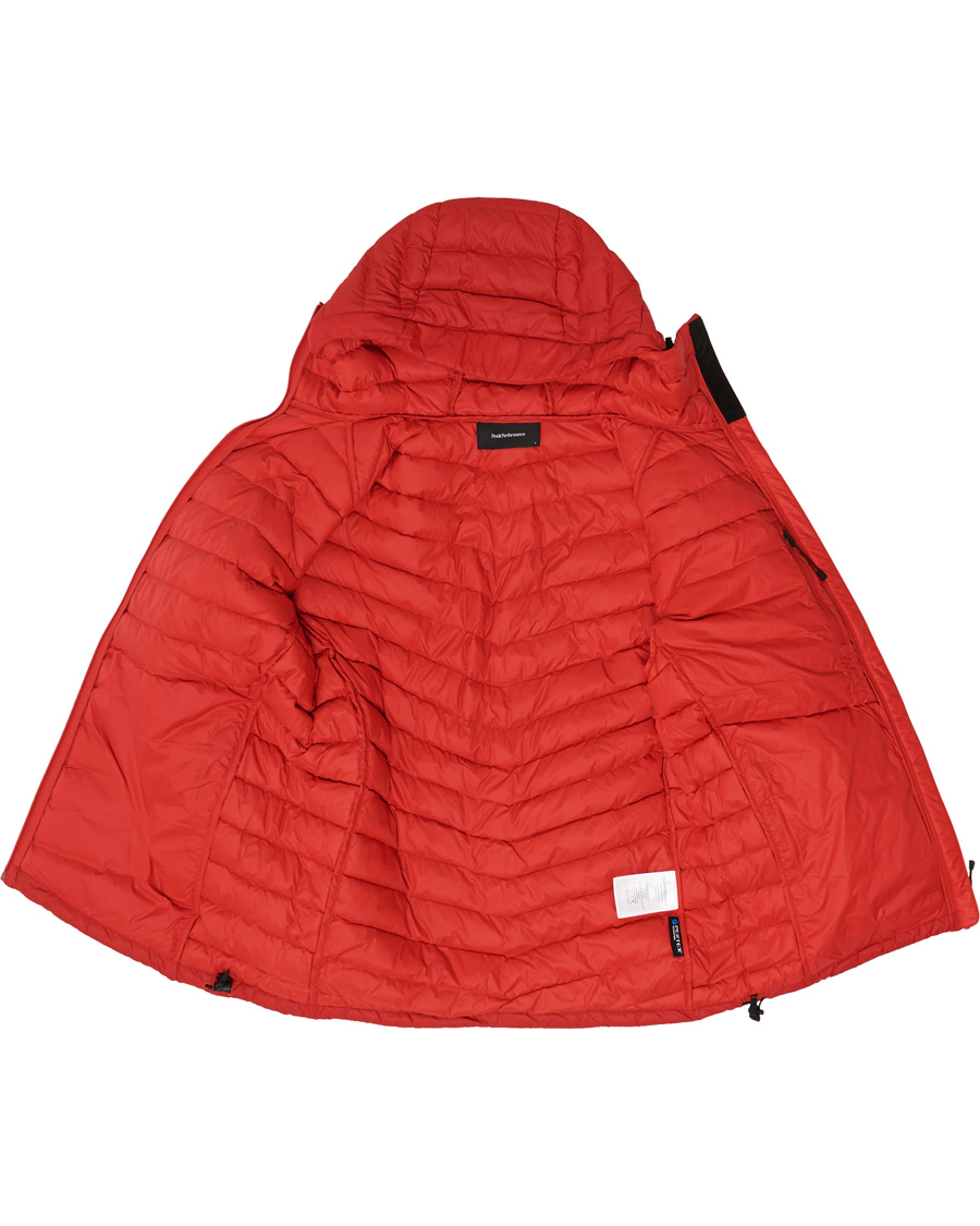 Heren | Jassen | Peak Performance | Frost Liner Down Hooded Jacket Red