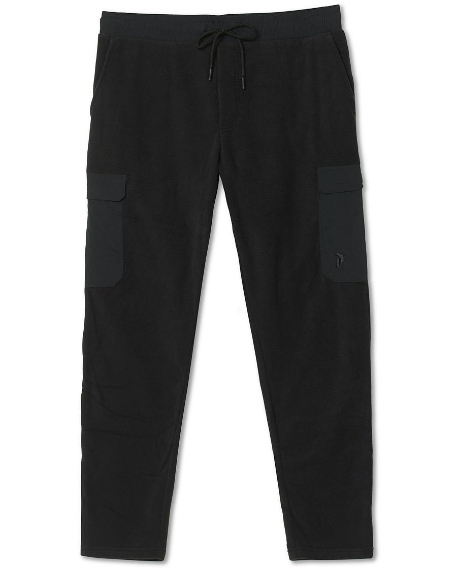 Heren | Broeken | Peak Performance | Tech Soft Fleece Cargo Pants Black