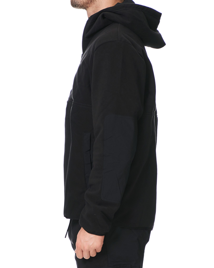 Heren | Truien | Peak Performance | Tech Soft Fleece Reversible Half Zip Hoodie Black