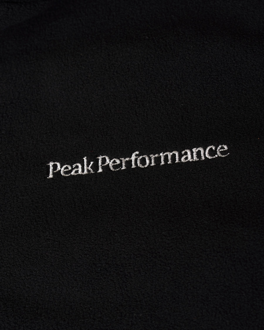 Heren | Truien | Peak Performance | Tech Soft Fleece Reversible Half Zip Hoodie Black