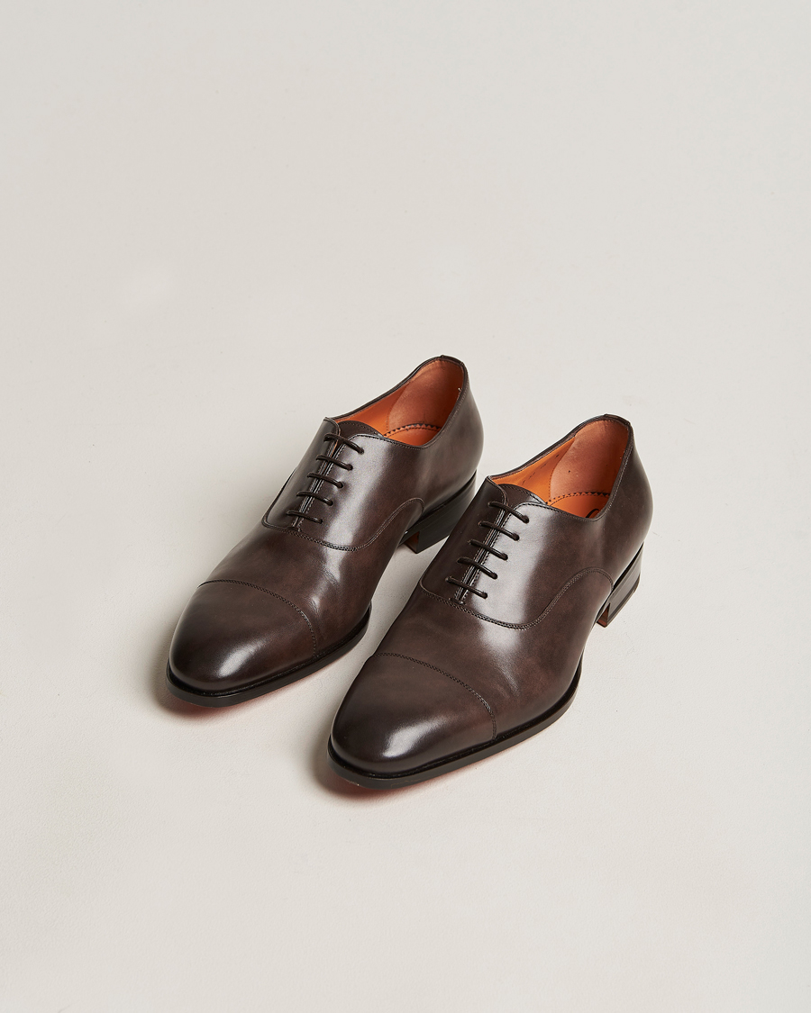 Heren |  | Santoni | Blake Oxford  Dark Brown Calf