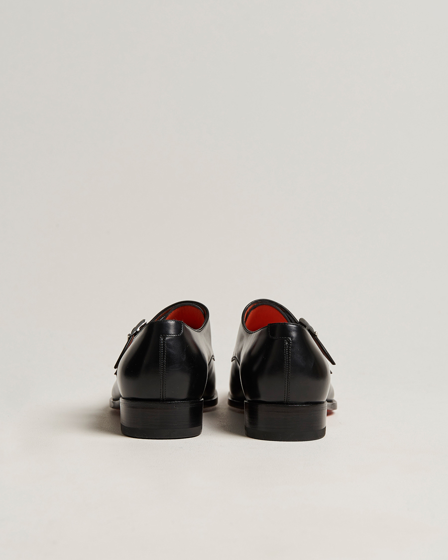 Heren | Santoni Blake Double Monk  Black Calf | Santoni | Blake Double Monk  Black Calf